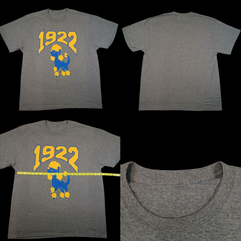 Sigma Gamma Rho Sorority T-shirt Yellow Womens Large Moisture Wicking Grey